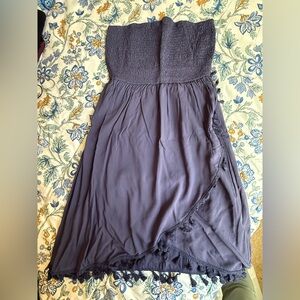 Cupshe Navy High Low Dress